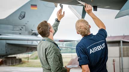 Eurofighter, Tranche 4, Luftwaffe, Manching Eurofighter Tranche 4 beim Erstflug in Manching.