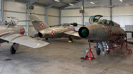 Fubar, MiG-21, MiG-21UM, Polen MiG-21UM 9311 in Polen - vor der Restaurierung.