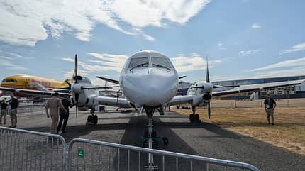 Farnborough International Airshow, FIA, 2026, GE Aerospace, Saab 340B, hybrid-elektrischer Antrieb