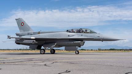 MiG-29 der bulgarischen Luftwaffe in Aktion.