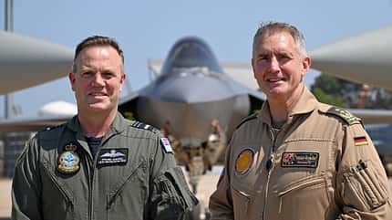 Neumann, Luftwaffe, RAAF, Pitch Black, Australien Luftwaffenchefs Australien und Deutschland nebeneinander