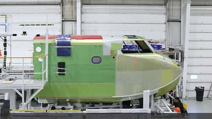 De Havilland of Canada, DHC-515 DHC-515 Vorderrumpf in der Montage