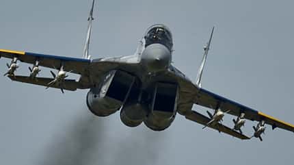 MiG-29, Ukraine, MiG29 MiG-29 der ukrainischen Luftwaffe im Einsatz.