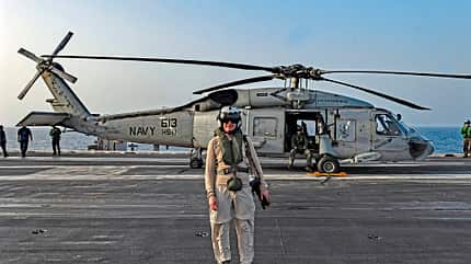 USS Enterprise, Patrick Hoeveler, FLUG REVUE, Nuklear, cvn65, Big E, Flugzeugträger, US Navy FLUG-REVUE-Redaktionsleiter Patrick Hoeveler auf der USS Enterprise