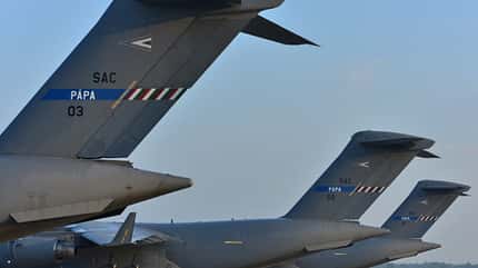 C-17, NATO, Papa, HAW, Ungarn C-17 Globemaster III des HAW der NATO in Pápa (Ungarn).