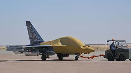 Jakowlew Jak-130M auf der Egypt Airshow 2026 in el-Alamein. 