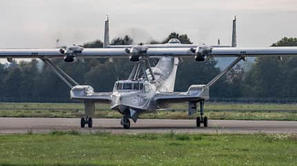 Dornier, Flugboot, Amphibium, Do24, Do 24, Do 24 ATT, Friedrichshafen, Bodensee Dornier Do 24 ATT beim Testflug am 29. September 2026 in Friedrichshafen