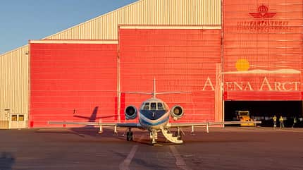DLR, Dassault Falcon 20E, Forschungsflugzeug, Kiruna, MAPHEUS