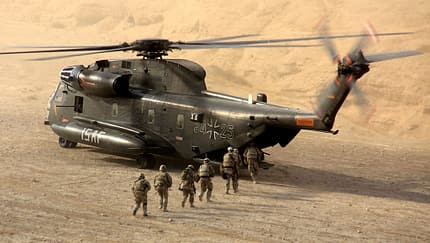 Ein Toter bei CH-53-Unfall in Haßfurt-Schweinfurt