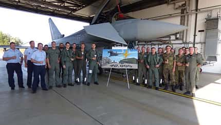 TaktLwG 73 schafft 40000 Flugstunden mit Eurofighter
