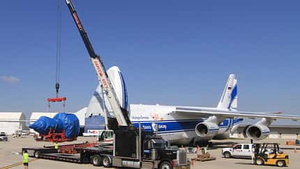 GE9X fliegt Antonow An-124