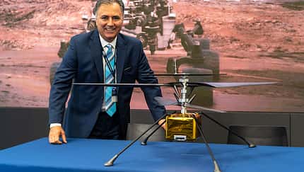 Mars-Hubschrauber im Bau