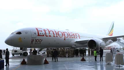 Ethiopian tauft ihr 100. Flugzeug "Frankfurt"