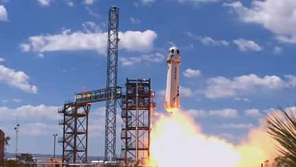 Blue-Origin-Kapsel erreicht den Weltraum