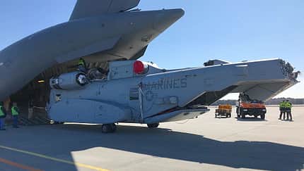 CH-53K in Deutschland angekommen