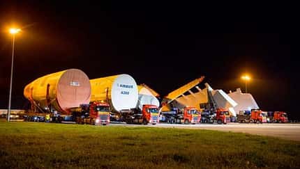 A380-Sektionen für ANA treffen in Toulouse ein
