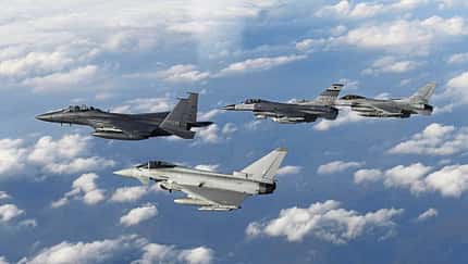 Eurofighter der Royal Air Force auf Asientour