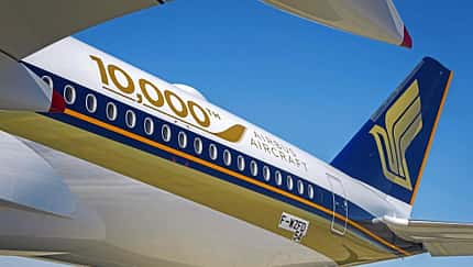 Airbus liefert das 10000. Flugzeug aus: A350-900 geht an Singapore Airlines