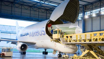 BelugaST bringt Nase der BelugaXL nach Toulouse