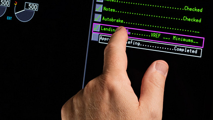 Touchscreens im Cockpit