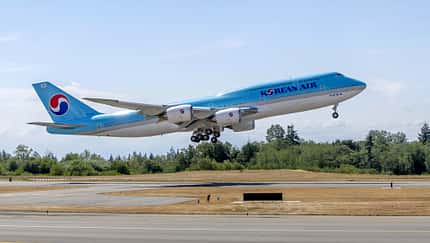 Korean Air 747-8 landet erstmals in Frankfurt