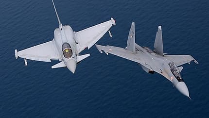 Eurofighter trainiert mit Su-30MKI