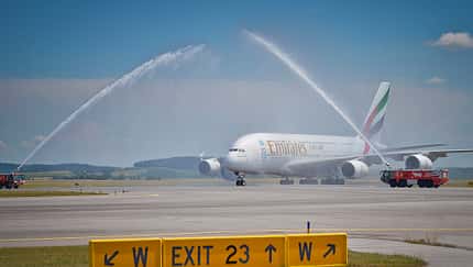 Wien begrüßt ersten Airbus A380