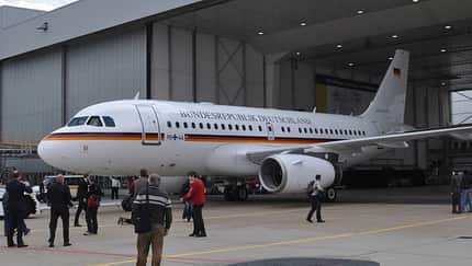 Neue Open-Skies A319 auf Probeflug