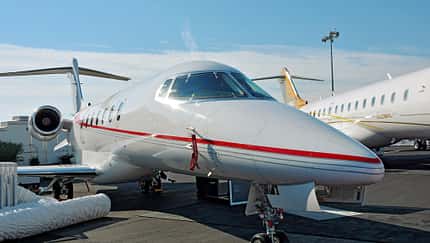 Programmpause bei Learjet 85