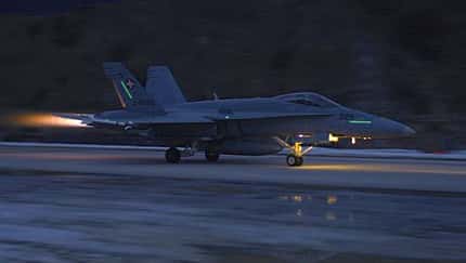 Schweizer Luftwaffe probt 24-Stunden Polizeidienst