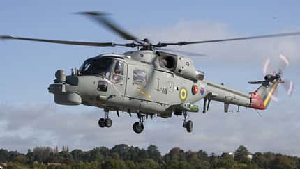 Super Lynx Mk21B für Brasilien im Flugtest
