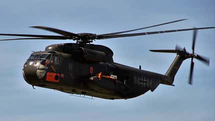 CH-53G unter Beschuss