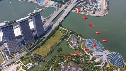 Red Arrows über Singapur