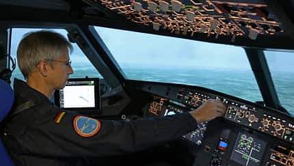 DLR testet leisere Anflüge im Simulator