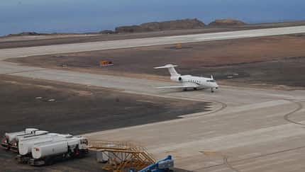 Erster Jet landet auf St. Helena