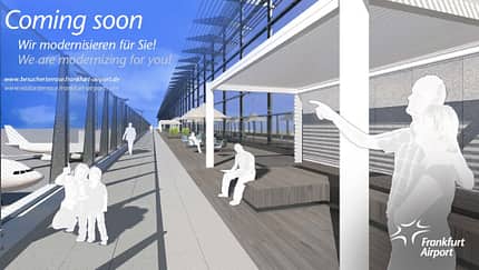 Frankfurter Besucherterrasse schließt wegen Umbaus