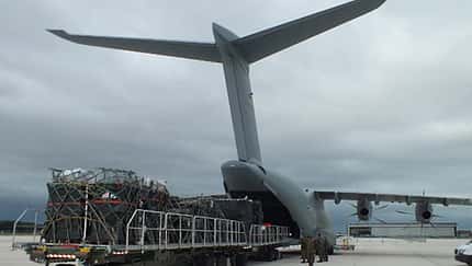 A400M auf dem Weg nach Afrika
