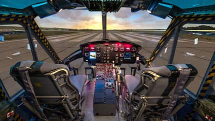 Bell UH-1D im Simulator fliegen