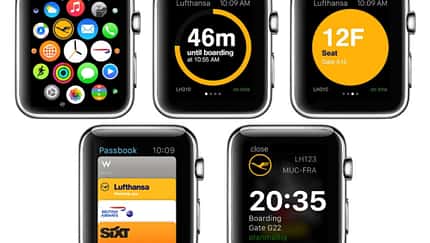 Fluginformationen auf der Apple Watch