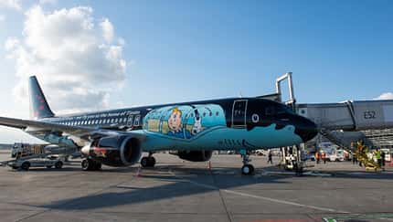 Brussels Airlines fliegt mit “Tim und Struppi”