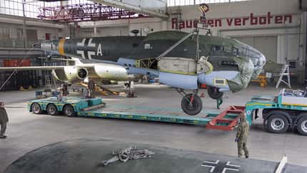 He 111 ist auf dem Weg nach Rotterdam