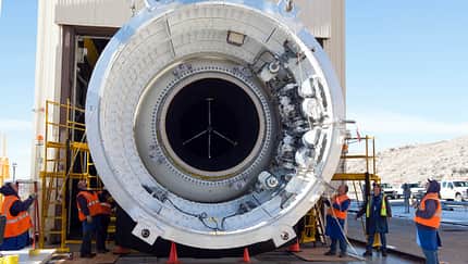 Bodentest der neuen NASA-Schwerlastrakete