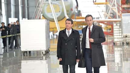 Frankreichs Premierminister besucht Airbus-Werk Tianjin