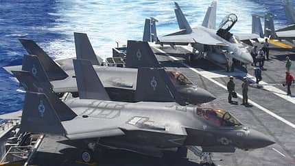 F-35C an Bord der „Abraham Lincoln“