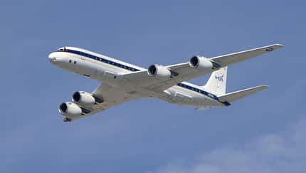 DC-8 und A320 ATRA fliegen gemeinsam