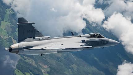 Saab Gripen E startet zum Erstflug