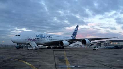 Airbus A380 landet im Museum