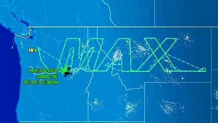 Boeing 737 MAX malt auf dem Radarschirm