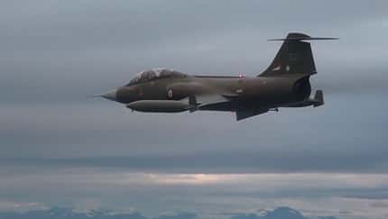 Lockheed F-104 Starfighter über Norwegen