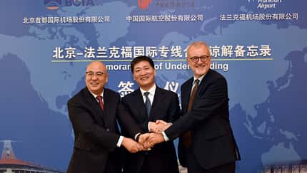 Fraport und Pekinger Flughafen wollen enger zusammenarbeiten